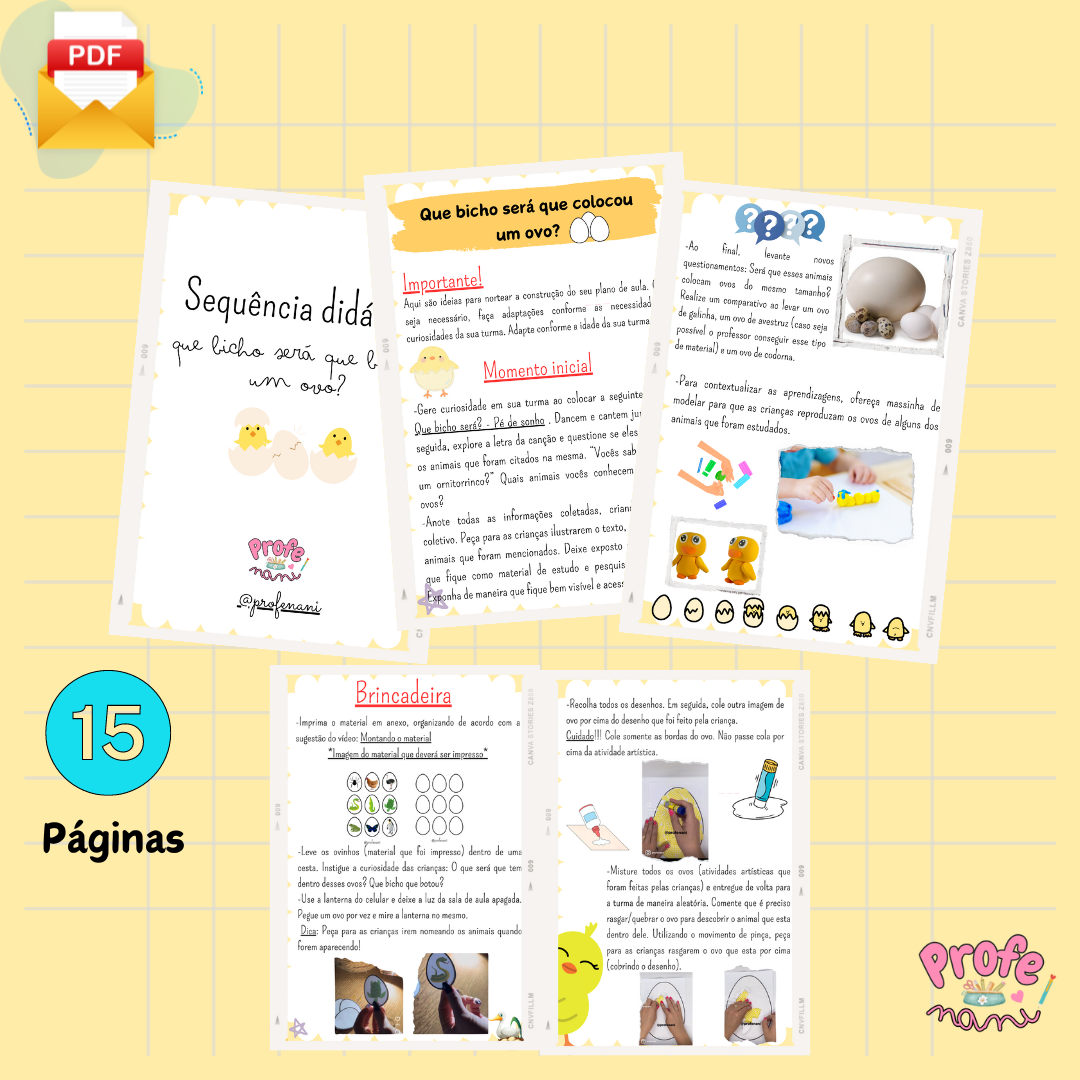 Sequência Didática " Que bicho será que botou um ovo?"